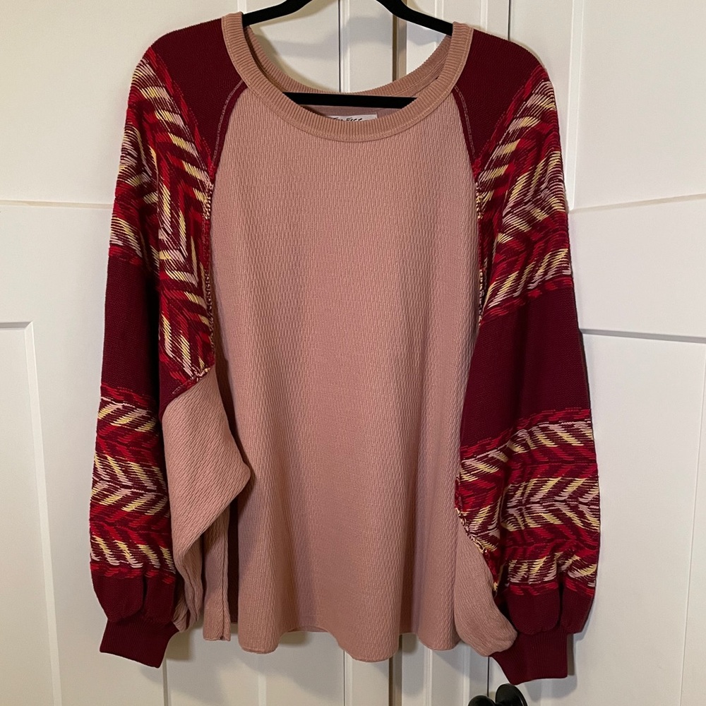 We The Free Oversized Sweater Voluminous Sleeves